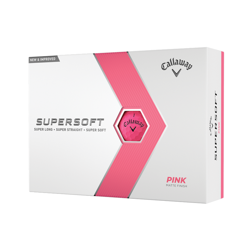 Callaway Supersoft 2023 Golf Balls - Matte Pink