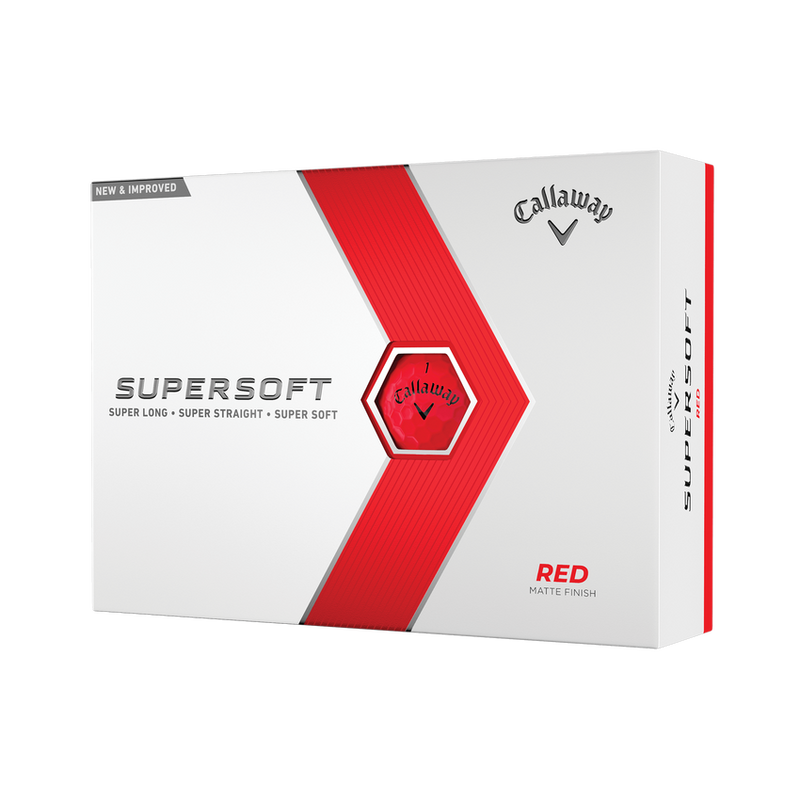 Callaway Supersoft 2023 Golf Balls - Matte Red