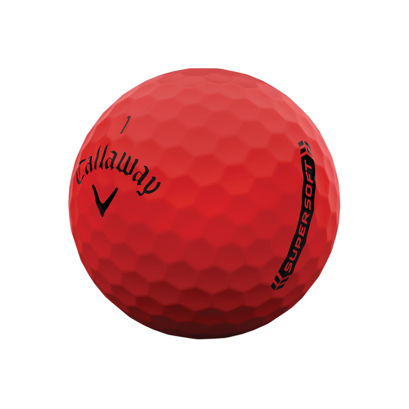 Callaway Supersoft 2023 Golf Balls - Matte Red
