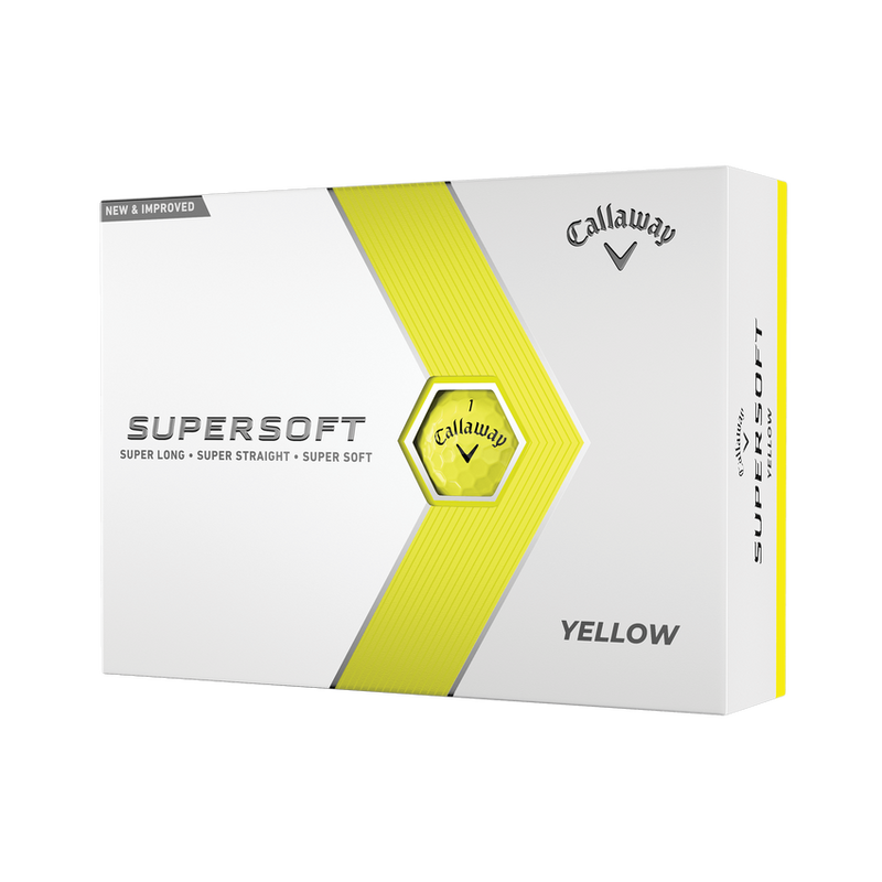 Callaway Supersoft 2023 Golf Balls - Yellow