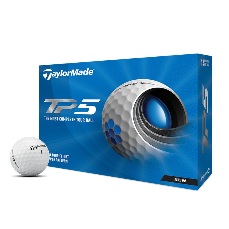 Taylormade 2021 TP5 Golf Balls 12 Pack White