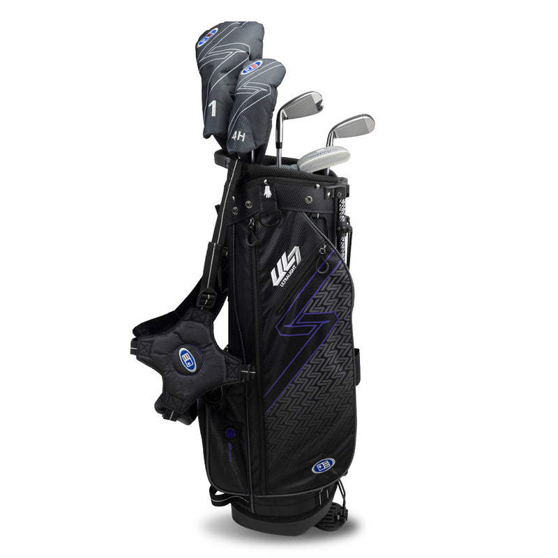 US Kids Golf Ultralight 7-54 5 Club Stand Set RH, Black/Purple