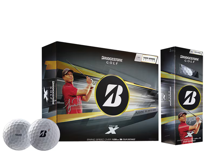 BRIDGESTONE 2026 Tour B X Golf Balls - TIGER WOODS EDITION l Golf