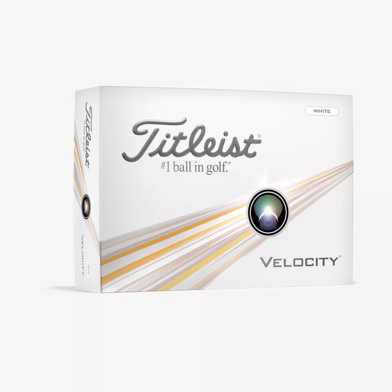 Titleist Velocity 12 Pack Golf Balls White 2024