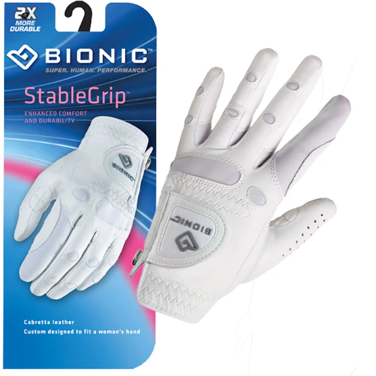 Bionic StableGrip 1.0 White Golf Glove ladies