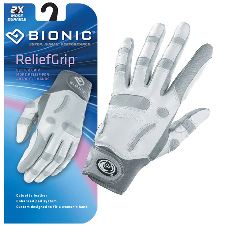 Bionic ReliefGrip White Golf Glove ladies