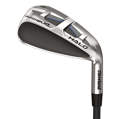 Cleveland launcher xl halo irons graphite front view