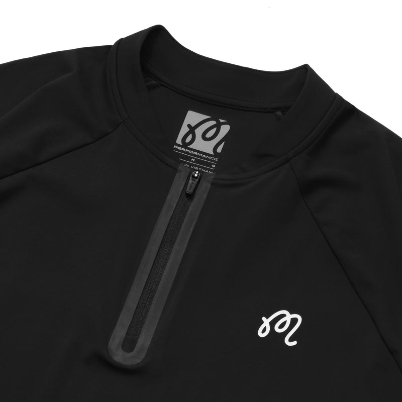 Malbon Performance Zip Blade Collar Polo