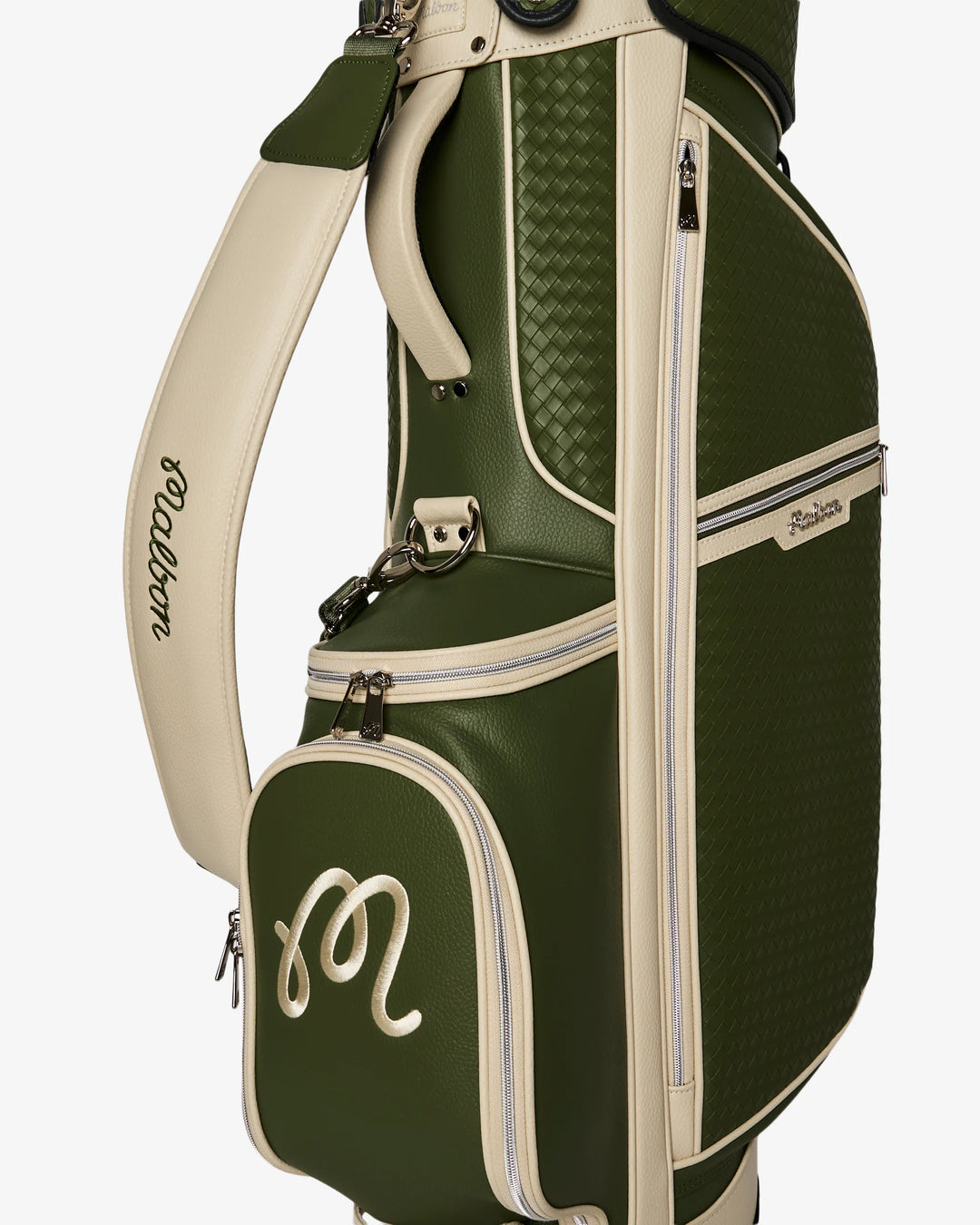 Malbon Artigianale Stand Bag Cypress Green l Golf Paradise