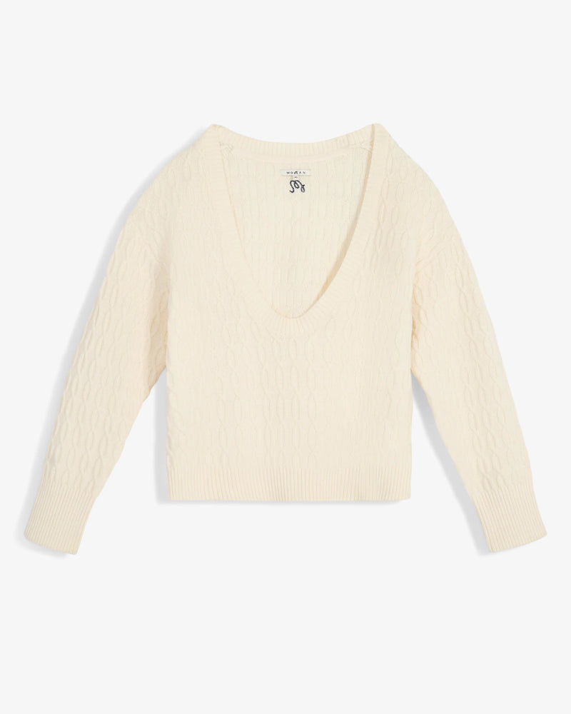 Malbon Gabrielle Cable Knit Sweater