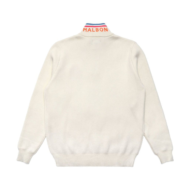 Malbon Montegro Knit Quarter Zip - Cream