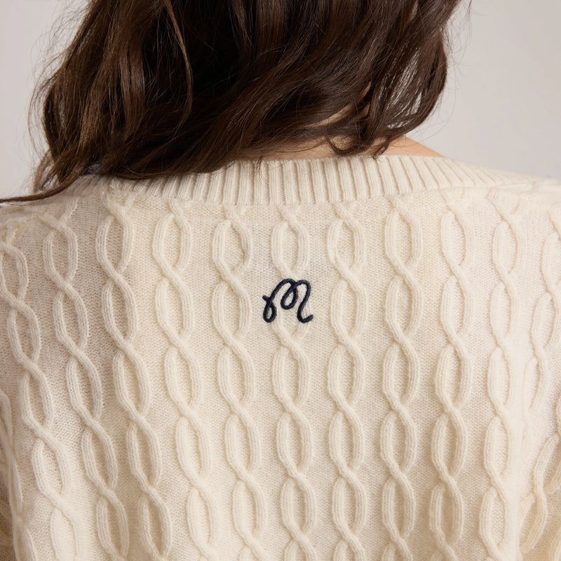 Malbon Gabrielle Cable Knit Sweater