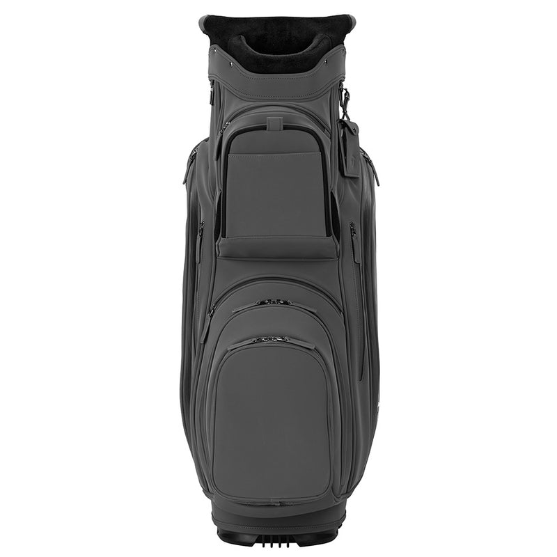 Front-view TaylorMade TM24 Signature Cart Bag - Premium golf cart bag with 14-way top and ample storage for ultimate convenience on the course.