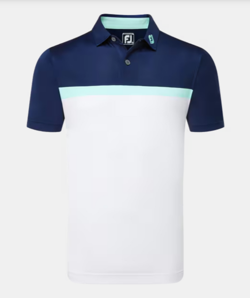 FootJoy 24 Lisle Colour Block Polo Shirt