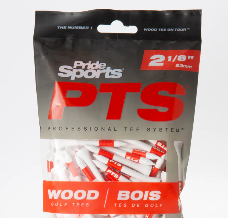 Pride Professional Golf Tees Wood Golf Tees (Small Pack)