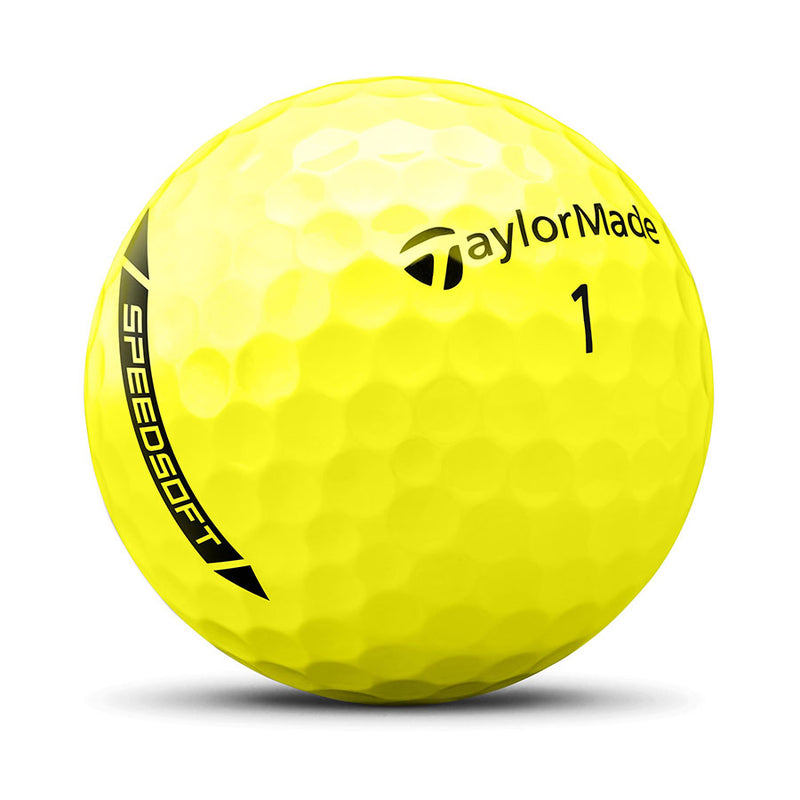 TaylorMade 2024 SpeedSoft Golf Balls 12 Pack- Yellow