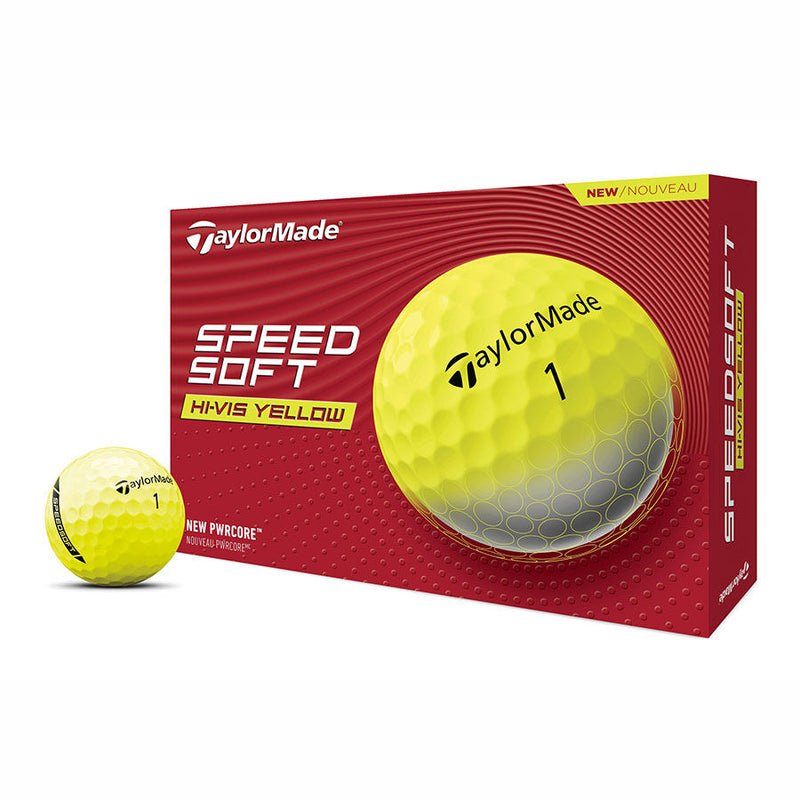 TaylorMade 2024 SpeedSoft Golf Balls 12 Pack- Yellow