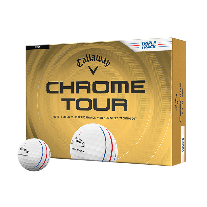 Callaway Chrome Tour Triple Track 2026 Golf Balls White │ Golf