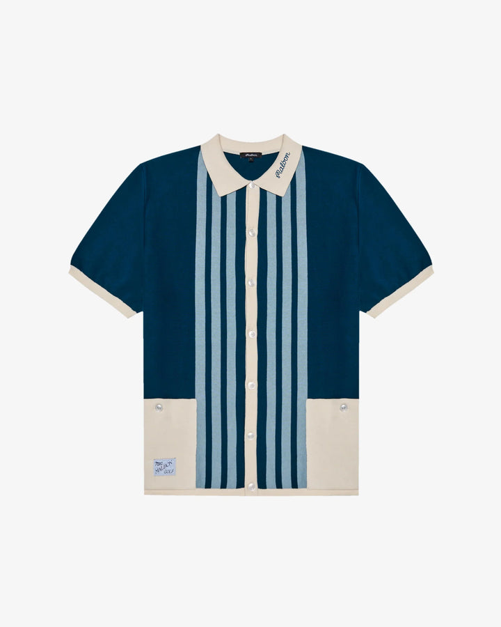 Malbon Gabbiano Knit Button Up | Golf Paradise
