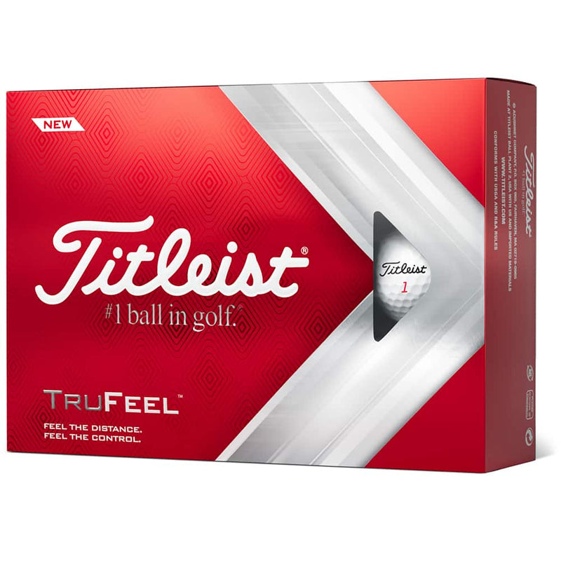 Titleist TruFeel 12 Pack Golf Balls White