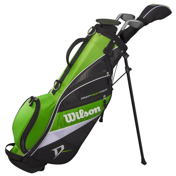 Wilson Deep Red Junior Golf Package Green (5-8 years) l Golf Paradise