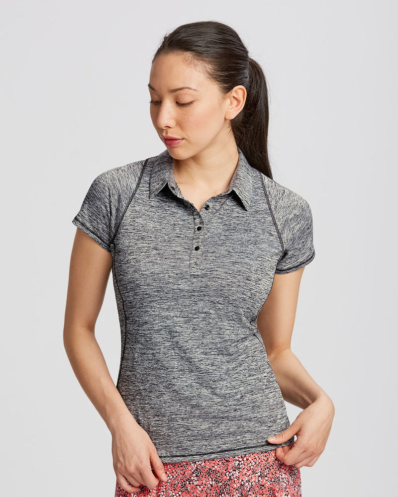 Annika Ladies Short Sleeve Frequency Polo