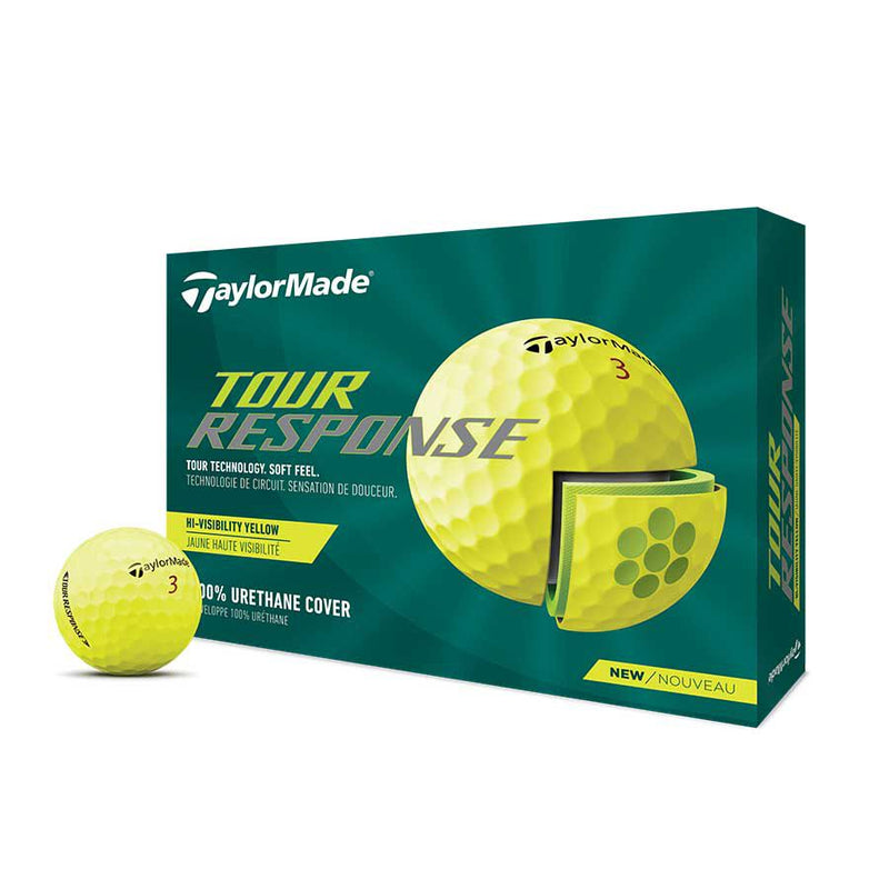 Taylormade Tour Response Golf Balls 12 Pack Yellow