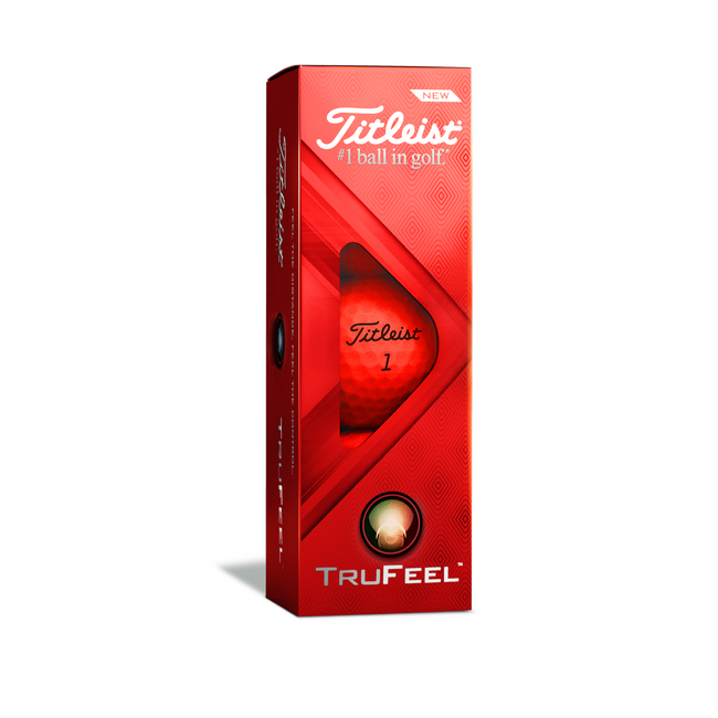 Titleist TruFeel 12 Pack Golf Balls Matte Red