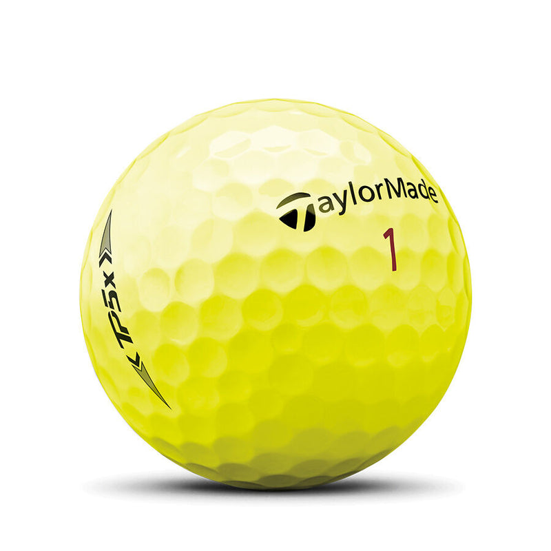 TaylorMade 2021 TP5x Golf Balls 12 Pack Yellow