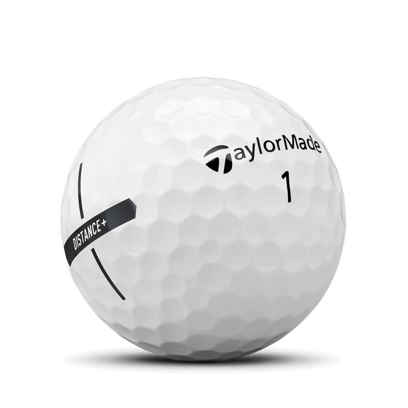 TaylorMade 2021 Distance+ Golf Balls 12 Pack White