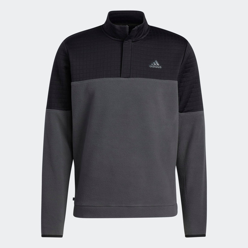 Adidas Mens  DWR Colourblock 1/4 Zip Pullover Black/Grey6