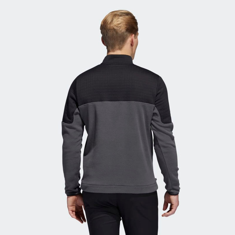 Adidas Mens  DWR Colourblock 1/4 Zip Pullover Black/Grey6