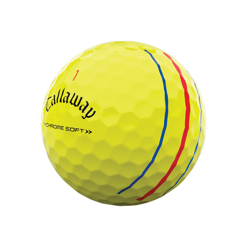 Callaway 2022 Chrome Soft Triple Track Golf Balls Yellow 12 Pack