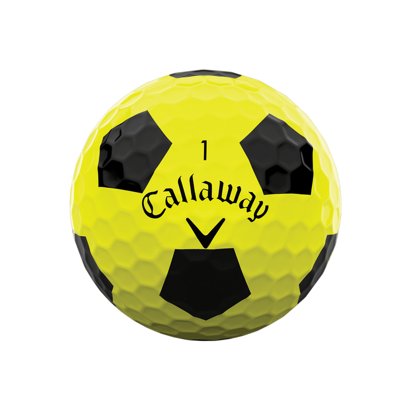 Callaway 2022 Chrome Soft Golf Balls Yellow Truvis 12 Pack