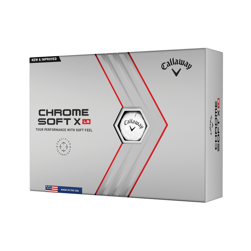 Callaway 2022 Chrome Soft X LS Golf Balls White 12 Pack